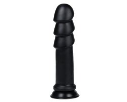 Черный фаллоимитатор King-Sized Anal Ripples 28 см, Ø 7 см-foto8