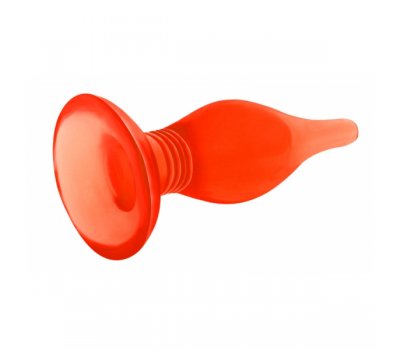 Пробка анальная с присоской Butt plug красная Пробка анальная с присоской Butt plug красная