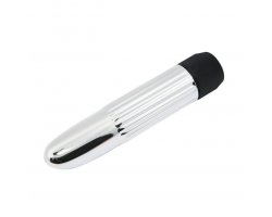Серебристый вибратор Lady Finger 13,6 см, Ø 2,5 см-foto2