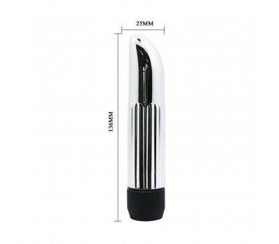Серебристый вибратор Lady Finger 13,6 см, Ø 2,5 см Серебристый вибратор Lady Finger 13,6 см, Ø 2,5 см