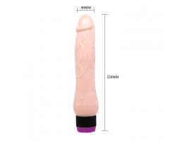 Мощный вибратор реалистик телесный 22 см, Ø 4 см-foto4