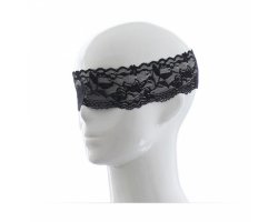 Ажурная черная маска на глаза-foto2