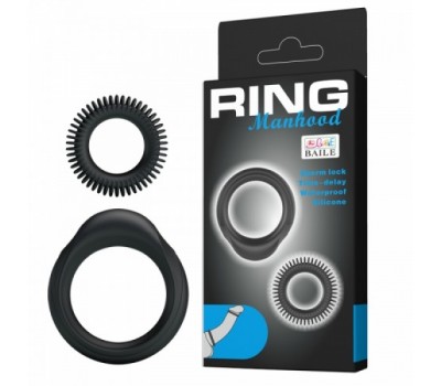 Набор из двух эрекционных колец Ring Manhood