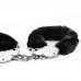 Черные металлические наручники с мехом Fetish Pleasure Черные металлические наручники с мехом Fetish Pleasure