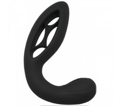 Черный перезаряжающийся массажер простаты Flexible Fabulous Vibration Frequency Черный перезаряжающийся массажер простаты Flexible Fabulous Vibration Frequency