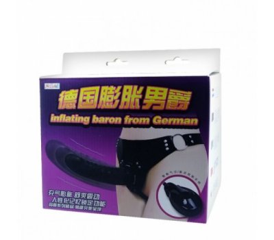 Страпон на трусиках с вибрацией Inflating Baron From German, 15 см, Ø 4,5 см Страпон на трусиках с вибрацией Inflating Baron From German, 15 см, Ø 4,5 см
