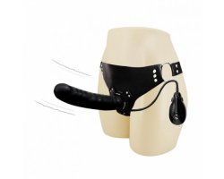Страпон на трусиках с вибрацией Inflating Baron From German, 15 см, Ø 4,5 см-foto9