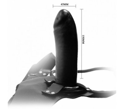 Страпон на трусиках с вибрацией Inflating Baron From German, 15 см, Ø 4,5 см Страпон на трусиках с вибрацией Inflating Baron From German, 15 см, Ø 4,5 см