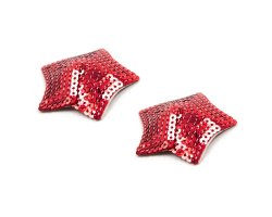 Пэстисы для груди с красными паетками-foto2