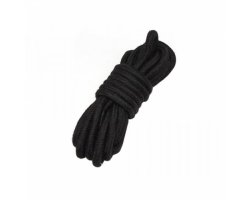 Хлопковая верёвка для бондажа черная 10 метров
