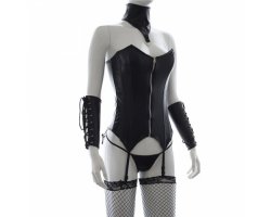Черный соблазнительный корсет S/M-foto6