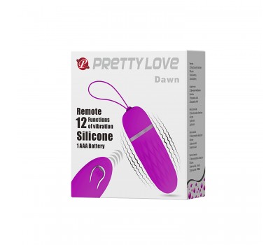 Вибро-яйцо с беспроводным управлением Pretty Love Dawn, 9,2 см, Ø 2,8 см