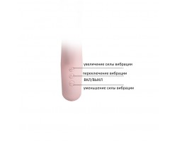 Вибратор с клиторальным стимулятором светло-розовый Selene-foto3
