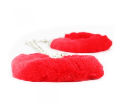 Поножи Fetish Pleasure Fluffy Leg Cuffs красные Поножи Fetish Pleasure Fluffy Leg Cuffs красные