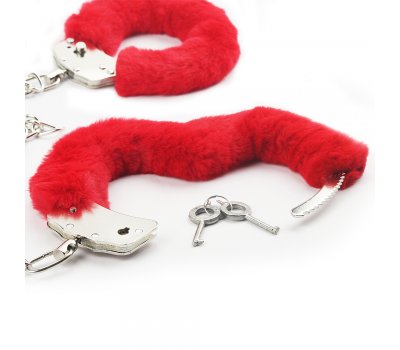 Поножи Fetish Pleasure Fluffy Leg Cuffs красные Поножи Fetish Pleasure Fluffy Leg Cuffs красные