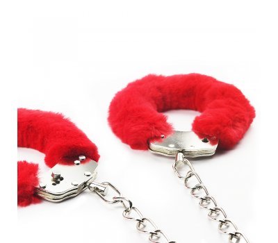 Поножи Fetish Pleasure Fluffy Leg Cuffs красные Поножи Fetish Pleasure Fluffy Leg Cuffs красные