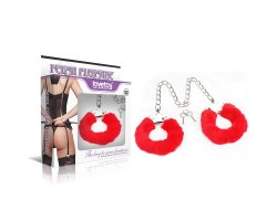 Поножи Fetish Pleasure Fluffy Leg Cuffs красные-foto6