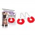 Поножи Fetish Pleasure Fluffy Leg Cuffs красные Поножи Fetish Pleasure Fluffy Leg Cuffs красные