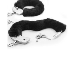 Поножи Fetish Pleasure Fluffy Leg Cuffs черные-foto7