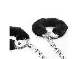 Поножи Fetish Pleasure Fluffy Leg Cuffs черные-foto2