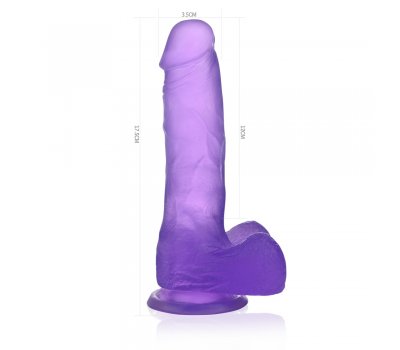 Фиолетовый фаллос Jelly Studs Crystal Dildo Medium 17 см, Ø 3,5 см Фиолетовый фаллос Jelly Studs Crystal Dildo Medium 17 см, Ø 3,5 см