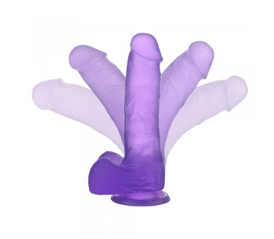 Фиолетовый фаллос Jelly Studs Crystal Dildo Medium 17 см, Ø 3,5 см Фиолетовый фаллос Jelly Studs Crystal Dildo Medium 17 см, Ø 3,5 см