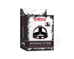 Утяжка на пенис с разделителем мошонки Bondage Fetish T-Style 3,8-6,5см-foto2