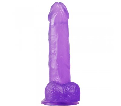 Фаллос на присоске Jelly Studs Crystal Dildo Large фиолетовый Фаллос на присоске Jelly Studs Crystal Dildo Large фиолетовый