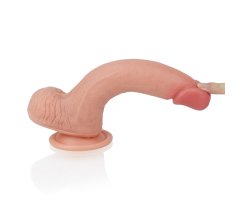 Фаллоимитатор на присоске с мошонкой in Dual layered Liquid Silicone Nature Cock 20,5 см, Ø 3,5 см-foto3