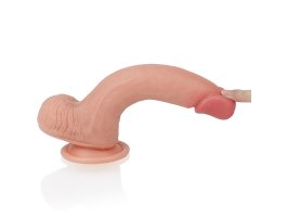 Фаллоимитатор на присоске с мошонкой in Dual layered Liquid Silicone Nature Cock 20,5 см, Ø 3,5 см-foto3