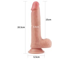 Фаллоимитатор на присоске с мошонкой in Dual layered Liquid Silicone Nature Cock 20,5 см, Ø 3,5 см-foto7