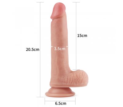 Фаллоимитатор на присоске с мошонкой in Dual layered Liquid Silicone Nature Cock 20,5 см, Ø 3,5 см Фаллоимитатор на присоске с мошонкой in Dual layered Liquid Silicone Nature Cock 20,5 см, Ø 3,5 см
