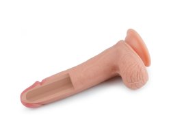 Фаллоимитатор на присоске с мошонкой in Dual layered Liquid Silicone Nature Cock 20,5 см, Ø 3,5 см-foto10