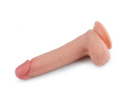 Фаллоимитатор на присоске с мошонкой in Dual layered Liquid Silicone Nature Cock 20,5 см, Ø 3,5 см-foto5