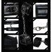 Набор Deluxe Bondage Kit (кляп,наручники, тиклер) Набор Deluxe Bondage Kit (кляп,наручники, тиклер)