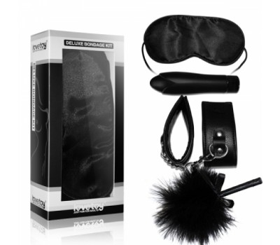 Набор Deluxe Bondage Kit (маска,наручники,тиклер,мини-вибратор)