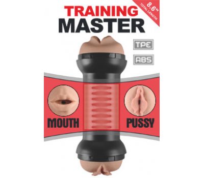 Мастурбатор двойной Traning Master Вагина и Ротик 22 см, Ø 6 см Мастурбатор двойной Traning Master Вагина и Ротик 22 см, Ø 6 см