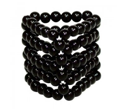 Насадка на пенис с черными бусинами