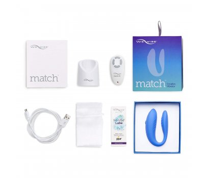 We-Vibe Match Вибромассажер голубой для пар с дистанционным пультом We-Vibe Match Вибромассажер голубой для пар с дистанционным пультом