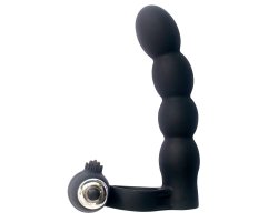 Виброкольцо для двойного проникновения Trinity Fun - Lover's Beads черное-foto7