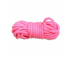 Розовая веревка для бондажа Fetish Bondage Rope 10 м-foto3
