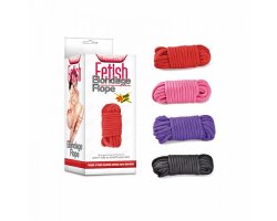 Розовая веревка для бондажа Fetish Bondage Rope 10 м-foto2
