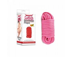 Розовая веревка для бондажа Fetish Bondage Rope 10 м Розовая веревка для бондажа Fetish Bondage Rope 10 м
