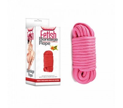 Розовая веревка для бондажа Fetish Bondage Rope 10 м Розовая веревка для бондажа Fetish Bondage Rope 10 м