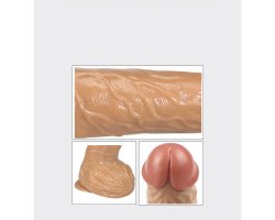 Реалистичный вибратор на присоске с розовой головкой Real Extreme Extra Girth 22 см, Ø 4,8 см-foto5