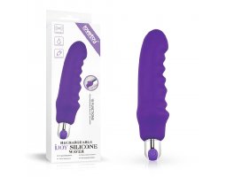 ДЕФЕКТ Перезаряжаемый вибратор Rechargeable IJOY Silicone Waver фиолетовый 16,5см, Ø 3,2см