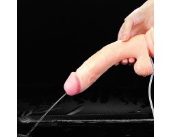 Фаллос с мошонкой Soft Ejaculation Cock 8 in с имитацией семяизвержения, 20 см, Ø 4,6 см-foto4