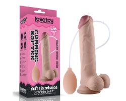 Фаллос с мошонкой Soft Ejaculation Cock 8 in с имитацией семяизвержения, 20 см, Ø 4,6 см Фаллос с мошонкой Soft Ejaculation Cock 8 in с имитацией семяизвержения, 20 см, Ø 4,6 см