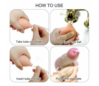 Фаллос с мошонкой Soft Ejaculation Cock с имитацией семяизвержения 17,8см, Ø 4,4см Фаллос с мошонкой Soft Ejaculation Cock с имитацией семяизвержения 17,8см, Ø 4,4см