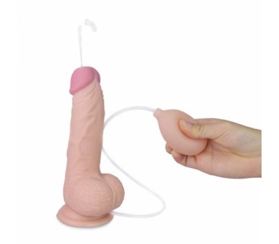 Фаллос с мошонкой Soft Ejaculation Cock с имитацией семяизвержения 17,8см, Ø 4,4см Фаллос с мошонкой Soft Ejaculation Cock с имитацией семяизвержения 17,8см, Ø 4,4см